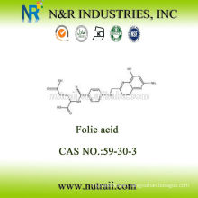 Raw material Folic Acid powder price Vitamine B9 CAS: 59-30-3